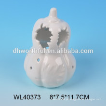 Abóbora de cerâmica de cerâmica branca série série de Halloween para LED